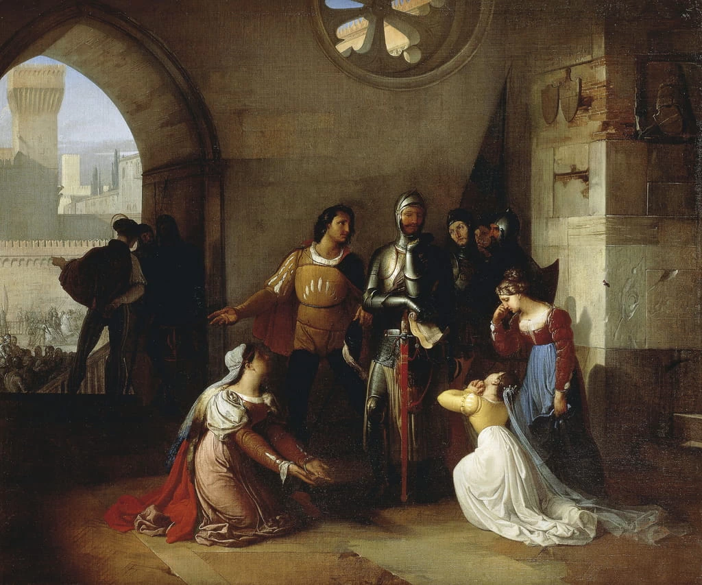 Pietro Rossi prigioniero degli Scaligeri - 1818, Pinacoteca Brera, Milano